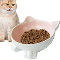 UAMLY Gamelle pour chat à ouverture inclinée