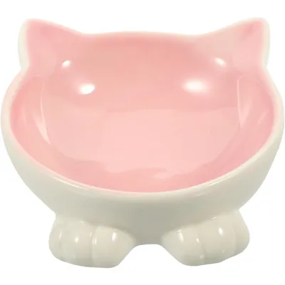 UAMLY Gamelle pour chat à ouverture inclinée