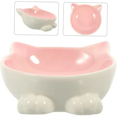 UAMLY Gamelle pour chat à ouverture inclinée