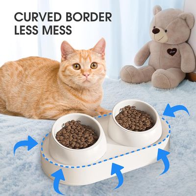 UAMLY Juego de comederos y bebederos para gatos