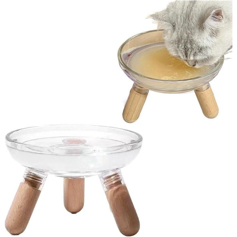 UAMLY Gamelles surélevées pour chats de grand diamètre