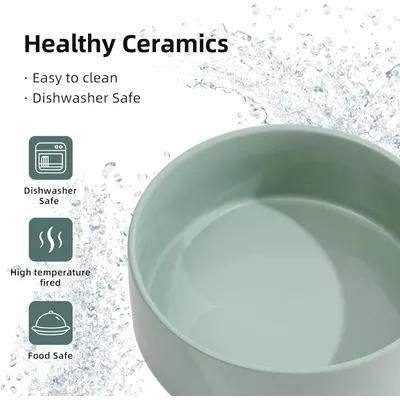 UAMLY Gamelle surélevée en céramique pour nourriture et eau pour chat