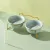 UAMLY Gamelle double en céramique pour chat avec support en fer