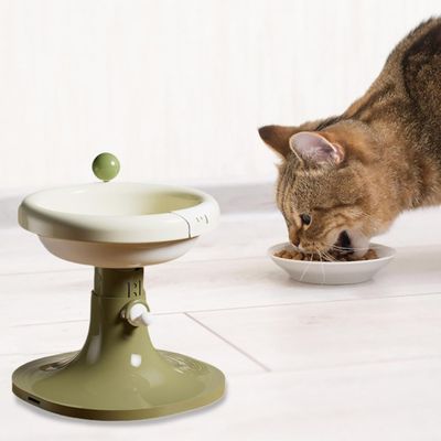 UAMLY Comedero para gatos elevable e inclinable