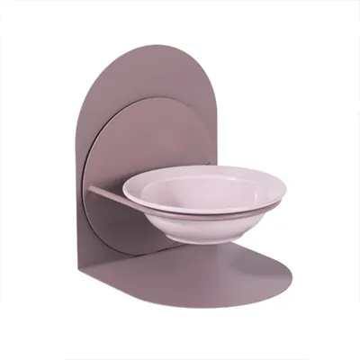 UAMLY Cuenco de cerámica para gatos con soporte de metal