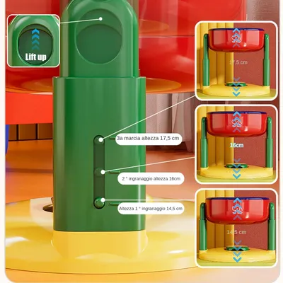 UAMLY Gamelle pour chat réglable en hauteur