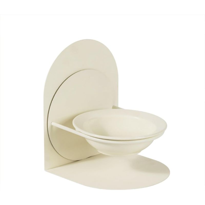 UAMLY Gamelle pour chat en céramique avec support en métal