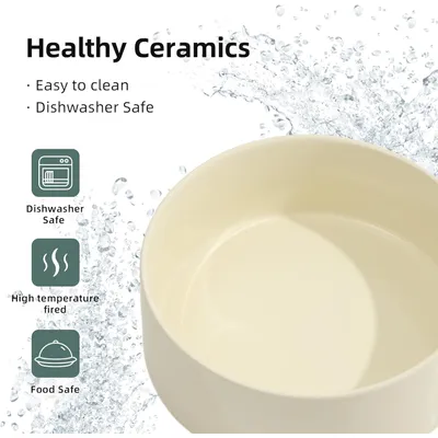 UAMLY Gamelle surélevée en céramique pour nourriture et eau pour chat