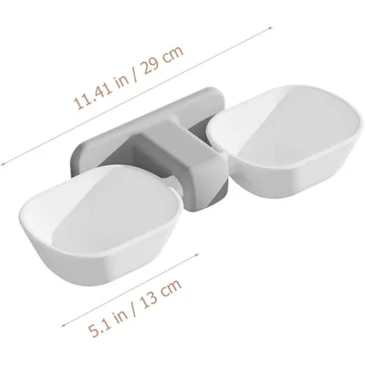 UAMLY Fixation murale gamelles surélevées pour chat