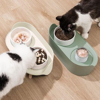 UAMLY Gamelle double en céramique pour chat