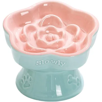 UAMLY Gamelle Slow Food en forme de fleur pour chat