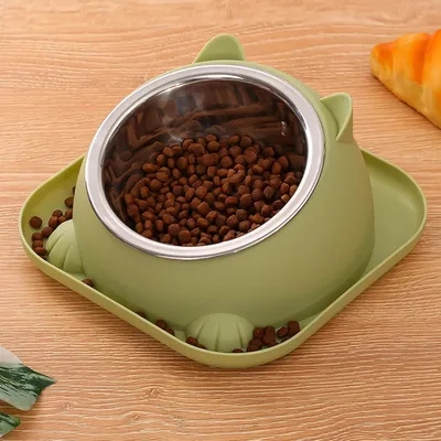 UAMLY Gamelle pour chat avec ouverture inclinée