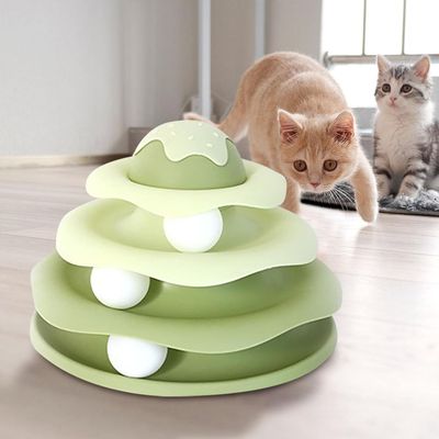 UAMLY Jouet de piste à 3 niveaux pour chat
