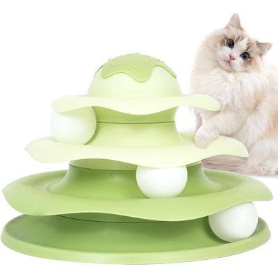 UAMLY Jouet de piste à 3 niveaux pour chat