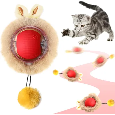 Balle interactive automatique pour chat
