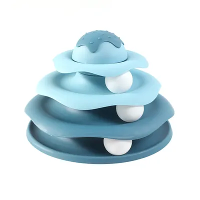 UAMLY Jouet de piste à 3 niveaux pour chat