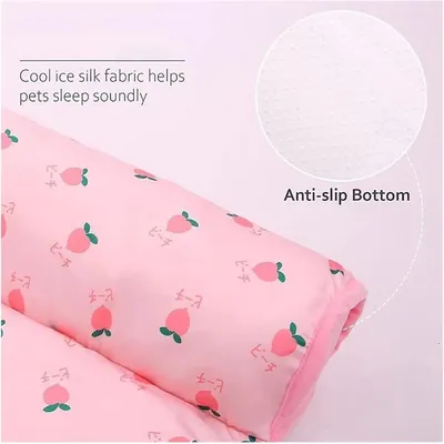 UAMLY Lit rafraîchissant pour animaux de compagnie, avec oreiller