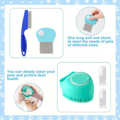 UAMLY Ensemble de brosses de beauté pour chat