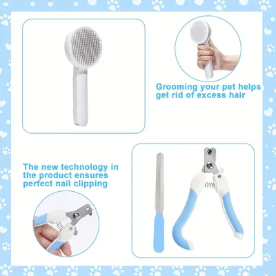 UAMLY Ensemble de brosses de beauté pour chat