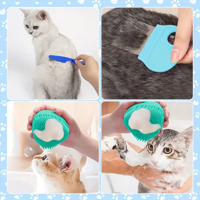UAMLY Ensemble de brosses de beauté pour chat