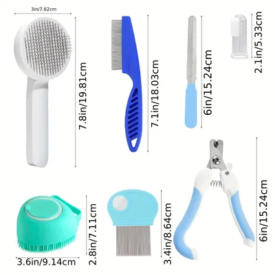 UAMLY Ensemble de brosses de beauté pour chat