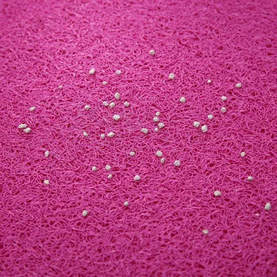 UAMLY Alfombrilla para arenero de gatos - Alfombrilla de PVC con forma pata