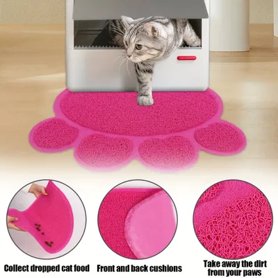 UAMLY Tapis à litière à Chat - PVC Paw Tapis