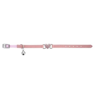 UAMLY Collar para gato con pedrería en forma de corazón