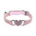 UAMLY Collier pour chat en strass en forme de cœur