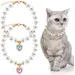 UAMLY Perlen-Katzenhalsband