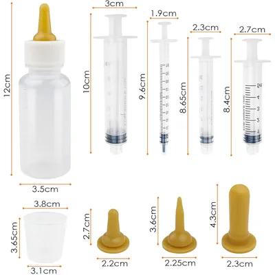 UAMLY Chaton Biberons d'allaitement, Seringues