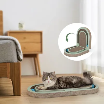 UAMLY Rascador plegable para gatos con pelota