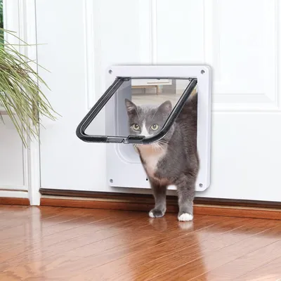 UAMLY Vierfach verriegelbare Katzenklappe UAMLY Vierfach verriegelbare Katzenklappe