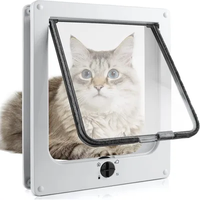 UAMLY Vierfach verriegelbare Katzenklappe UAMLY Vierfach verriegelbare Katzenklappe