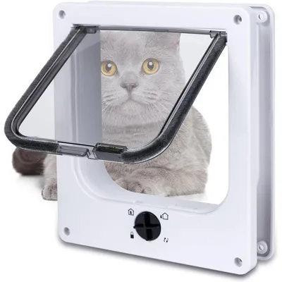 UAMLY Vierfach verriegelbare Katzenklappe UAMLY Vierfach verriegelbare Katzenklappe