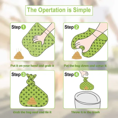 UAMLY Biodégradables pour déjections canines