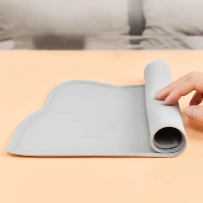 UAMLY Tapis antidérapant pour nourriture pour chat