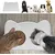 UAMLY Tapis antidérapant pour nourriture pour chat