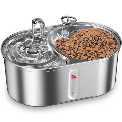 IntiMeg Fontaine à eau et mangeoire 2 en 1 IntiMeg Fontaine à eau et mangeoire 2 en 1