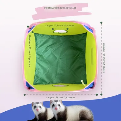 IntiMeg Tunnel pliable pour petits animaux