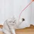 IntiMeg 82cm Canne à pêche teaser en forme de queue de souris pour chat