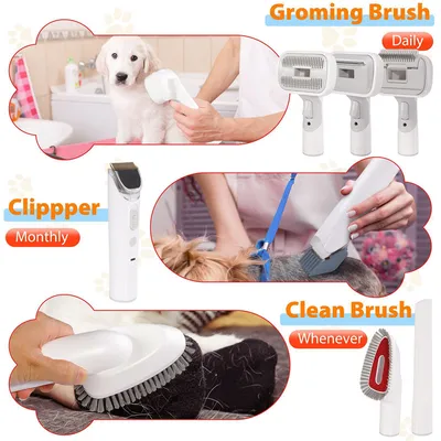 IntiMeg Kit d'aspirateur de toilettage pour chiens IntiMeg Kit d'aspirateur de toilettage pour chiens