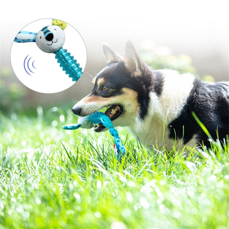 IntiMeg Jouet en peluche hibou pour chiens et chats