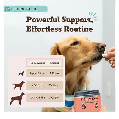 IntiMeg Comprimés à mâcher pour poils de chien