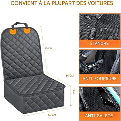 IntiMeg Housse de siège avant de voiture pour chien