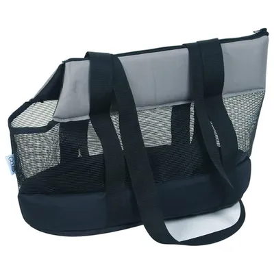 IntiMeg Sac de transport pliable en maille pour chat et chien