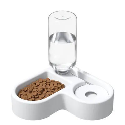 IntiMeg 2en1 Gamelle distributeur d'eau et de croquettes pour chats IntiMeg 2en1 Gamelle distributeur d'eau et de croquettes pour chats