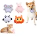 IntiMeg Jouets bruyants pour chats - Souris, lapin, panda, hibou