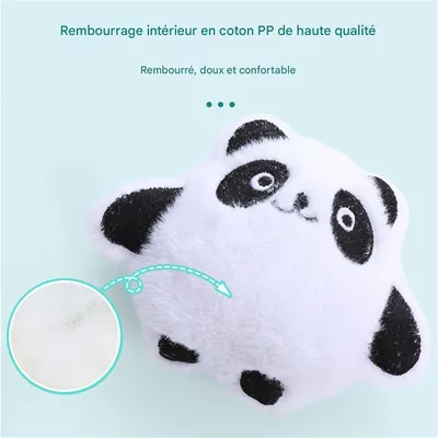 IntiMeg Jouets bruyants pour chats - Souris, lapin, panda, hibou