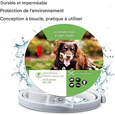 IntiMeg Collier anti - puces et anti - tiques pour chats et chiens